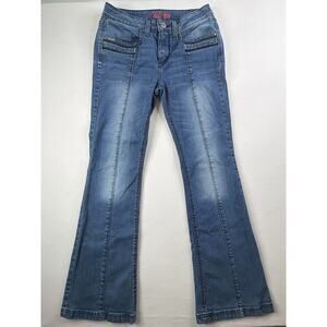 Cinch Women's Lynden Western Cowgirl Mid Rise Slim Fit Flare Leg Jeans SZ 29